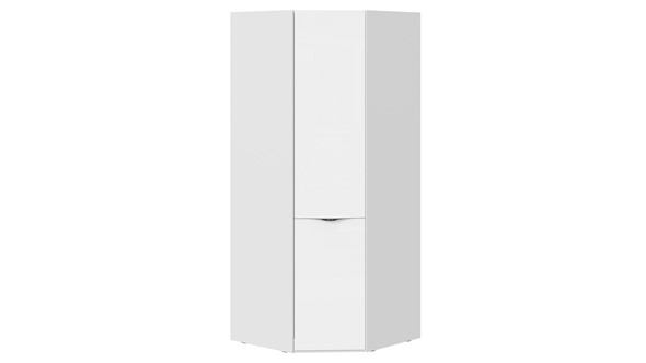 Распашной угловой шкаф Глосс СМ-319.07.311 (Белый глянец/Стекло) в Лангепасе - изображение