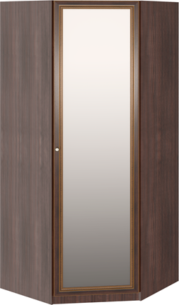 Распашной угловой шкаф Беатрис М01 (Орех Гепланкт) в Лангепасе - изображение