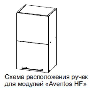 Кухонный шкаф барный Модус, Ш600б/720, (Aventos HF), галифакс в Лангепасе - предосмотр 2