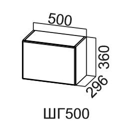 Навесной шкаф Модус, ШГ500/360, галифакс в Лангепасе - предосмотр
