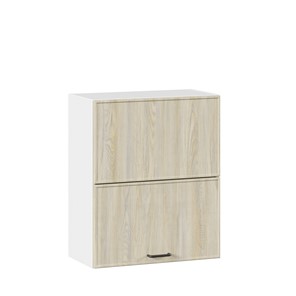 Кухонный горизонтальный шкаф 600 комбинированный Индиго ЛД 298.970.000.041, Белый/Дуб Мадейра топаз в Нягани