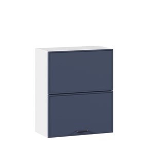 Горизонтальный настенный шкаф 600 комбинированный Индиго ЛД 298.970.000.125, Белый/Тёмно-синий в Лангепасе - предосмотр