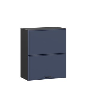Шкаф кухонный горизонтальный 600 комбинированный Индиго ЛД 298.970.000.167, Чёрный/Тёмно-синий в Югорске