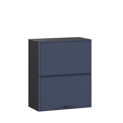 Шкаф кухонный горизонтальный 600 комбинированный Индиго ЛД 298.970.000.167, Чёрный/Тёмно-синий в Лангепасе - изображение