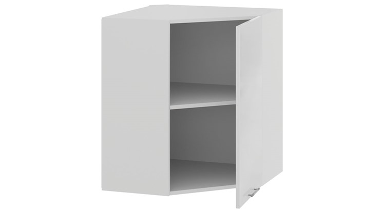 Угловой шкаф на кухню Весна 1В6У (Белый/Белый глянец) в Лангепасе - изображение 1