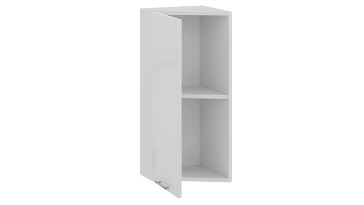 Кухонный торцевой шкаф Весна 1В3Т (Белый/Белый глянец) в Когалыме - изображение 1
