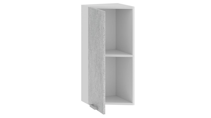 Кухонный шкаф торцевой Гранита 1В3Т (Белый/Бетон снежный) в Когалыме - изображение 1