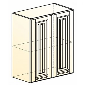 Навесной кухонный шкаф Бавария L600 H720 (2 дв. гл.) в Урае