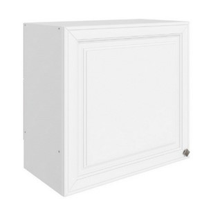 Навесной шкаф Мишель под вытяжку L600 H566 (1 дв. гл.) эмаль (белый/белый) в Нижневартовске