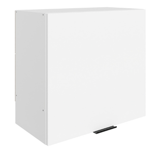 Шкаф навесной под вытяжку Стоун L600 Н566 (1 дв. гл.) (белый/джелато софттач) в Нягани