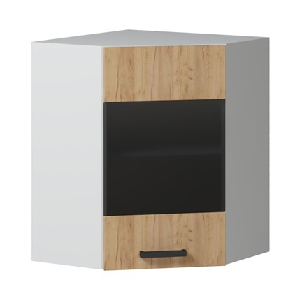 Кухонный шкаф угловой 600 с стеклом в Лангепасе - изображение