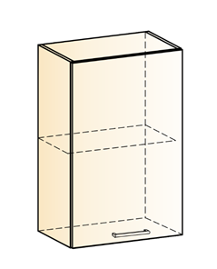Навесной кухонный шкаф Яна L450 Н720 (1 дв. гл.) в Лангепасе