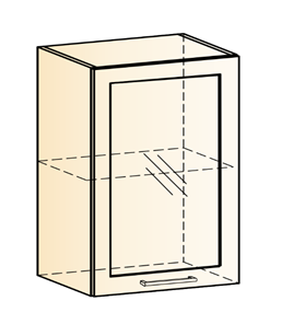 Шкаф навесной Яна L500 Н720 (1 дв. рам.) в Урае