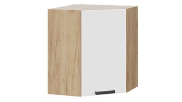 Навесной кухонный шкаф Детройт исп. 2 1В6У (Дуб крафт золотой/Белый глянец) в Лангепасе