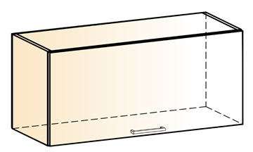 Шкаф навесной Яна L800 Н360 (1 дв. гл.) в Урае