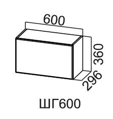 Настенный шкаф Модус, ШГ600/360, галифакс в Нягани