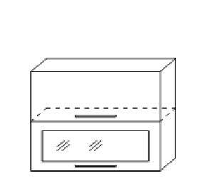 Шкаф кухонный Мыло, настенный с 2 откидными дверями 718*600*320, Ш2О 600 в Когалыме