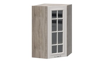 Кухонный шкаф угловой Сабрина c углом 45° со стеклом ВУ45_96-(40)_1ДРс в Лангепасе