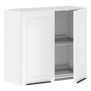 Шкаф кухонный с полкой и посудосушителем SICILIA Белый MHSU 8072.1C (800х320х720) в Югорске