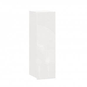 Навесной кухонный шкаф 300 высокий Шервуд, ЛД 281.410.000.163, белый/белый глянец в Урае