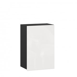 Навесной кухонный шкаф 500 Шервуд, ЛД 281.340.000.072, черный/белый глянец в Урае