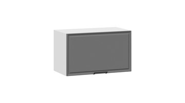Шкаф навесной Белладжио 1В6Г (Белый, Софт графит) в Сургуте