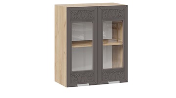 Кухонный навесной шкаф Долорес 1В6С (Дуб крафт золотой/Муссон) в Урае