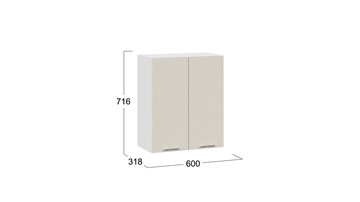Навесной кухонный шкаф Габриэлла 1В6 (Белый/Крем) в Лангепасе - предосмотр 2