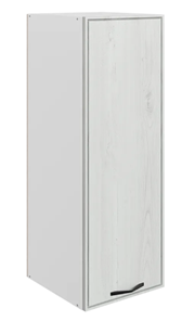 Навесной кухонный шкаф Монако L400 Н900 (1 дв. гл.), белый/дуб белый матовый в Югорске