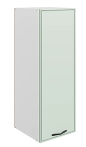 Кухонный шкаф Монако L400 Н900 (1 дв. гл.), белый/ментол матовый в Югорске