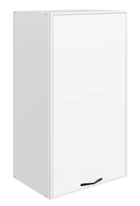 Шкаф кухонный Монако L450 Н900 (1 дв. гл.), белый/милк матовый в Югорске