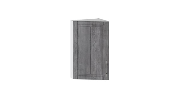 Кухонный навесной шкаф Прованс (Белый глянец/Санторини темный) торцевой ВТ_72-40(45)_1ДР в Сургуте - изображение