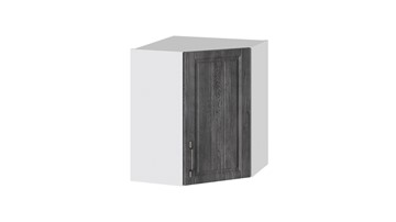 Настенный шкаф Прованс (Белый глянец/Санторини темный) угловой ВУ45_72-(40)_1ДР в Лангепасе
