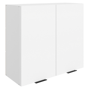 Навесной кухонный шкаф Стоун L800 Н720 (2 дв. гл.) (белый/джелато софттач) в Когалыме