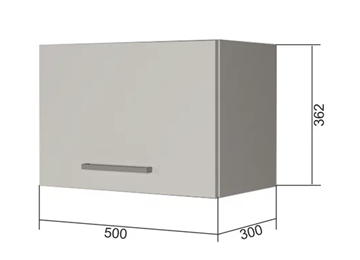 Кухонный навесной шкаф В350, Белое гладкое Ламарти/Антрацит в Лангепасе - предосмотр