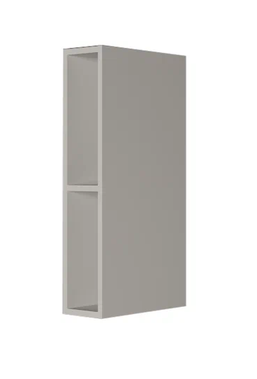 Навесной кухонный шкаф В7 15, Сатин/Белый в Лангепасе - изображение 1