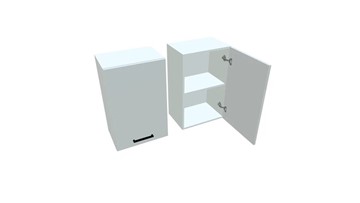 Навесной кухонный шкаф В7 45, Белое гладкое Ламарти/Белый в Урае