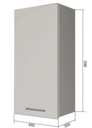 Шкаф на кухню В9 45, Бетон пайн/Антрацит в Когалыме - изображение
