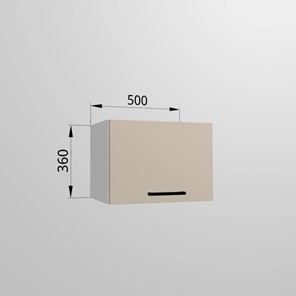 Кухонный навесной шкаф ВГ 50, Сатин/Белый в Лангепасе - предосмотр 1