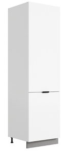 Шкаф-пенал Стоун 2 L600 (2 дв.гл.) (белый/джелато софттач) в Лангепасе