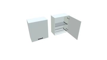 Сушильный шкаф для посуды ВС7 60, Белое гладкое Ламарти/Белый в Урае