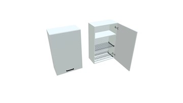 Сушильный шкаф для посуды ВС9 60, Белое гладкое Ламарти/Белый в Радужном