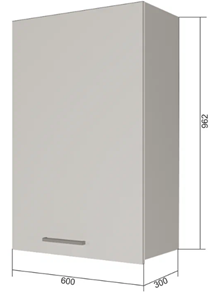 Кухонный шкаф ВС9 60, Бетон пайн/Антрацит в Нягани