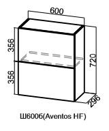Кухонный шкаф барный Модус, Ш600б/720, (Aventos HF), галифакс в Лангепасе