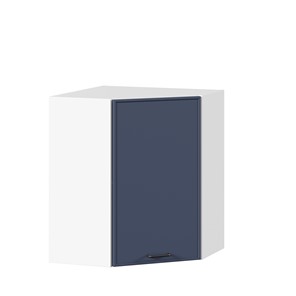Угловой настенный шкаф Индиго ЛД 298.610.000.116, Белый/Тёмно-синий в Радужном