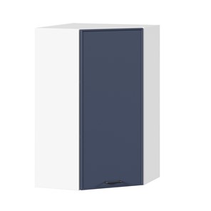 Шкаф кухонный угловой высокий Индиго ЛД 298.620.000.117, Белый/Тёмно-синий в Лангепасе