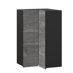 Угловой шкаф Паола  ЛД 590.570.000.085 600 (Черный/Камень железный) в Лангепасе