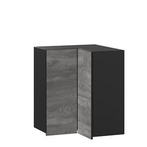 Угловой шкаф Паола ЛД 590.500.000.084  (Черный/Камень железный) в Лангепасе