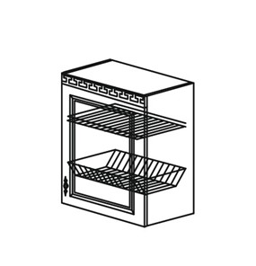 Шкаф кухонный Веста настенный однодверный с сушкой 718*500*323мм в Урае