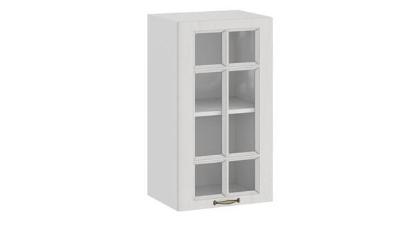Шкаф настенный Лина 1В4С (Белый/Белый) в Урае - изображение